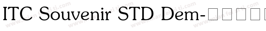 ITC Souvenir STD Dem字体转换